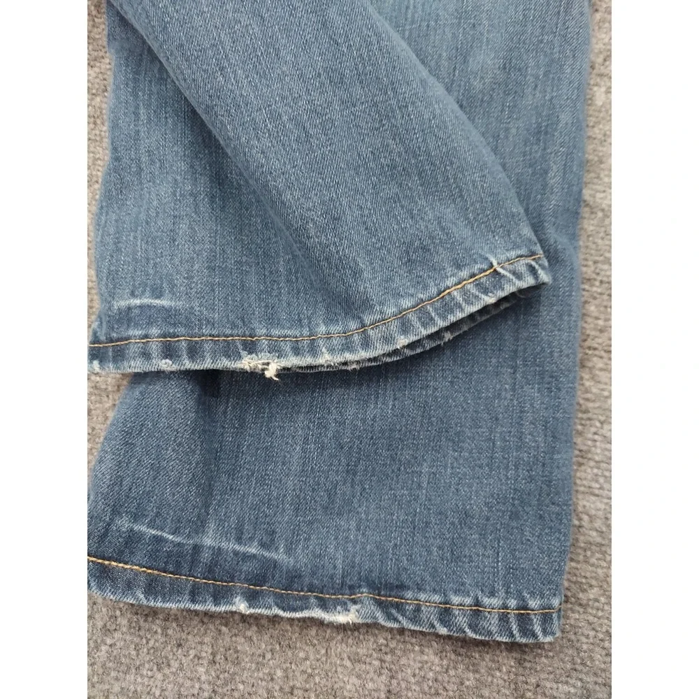 Wrangler Jeans Mens 38x36 Blue Slim Boot Cut Western Ranch Cowboy Cotton Denim
